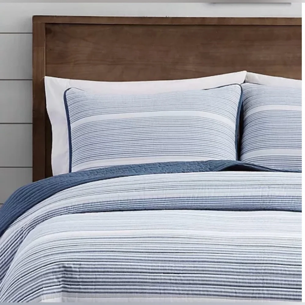Brooklyn Loom Duvet Cover & Sham Set Niari Yarn Dye StripeCollection